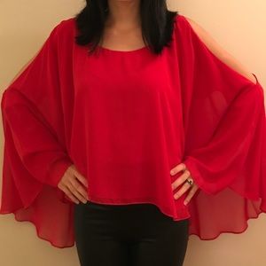 Cold shoulder batwing Jay Godfrey top